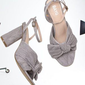 Women Bownot stap shoes Open Toe